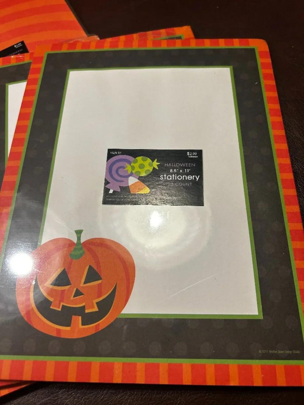 5 packs of Halloween Stationary - 25 pieces per pack - sealed NEW